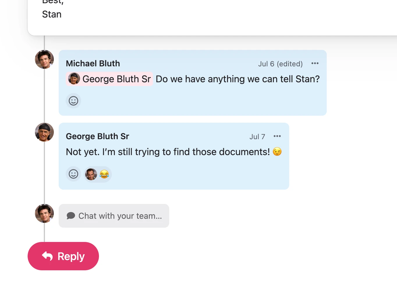 Discuss your emails within your emails in Jelly