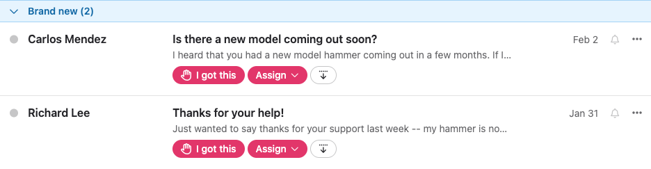 I got this buttons on brand new conversations